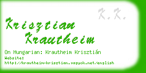 krisztian krautheim business card